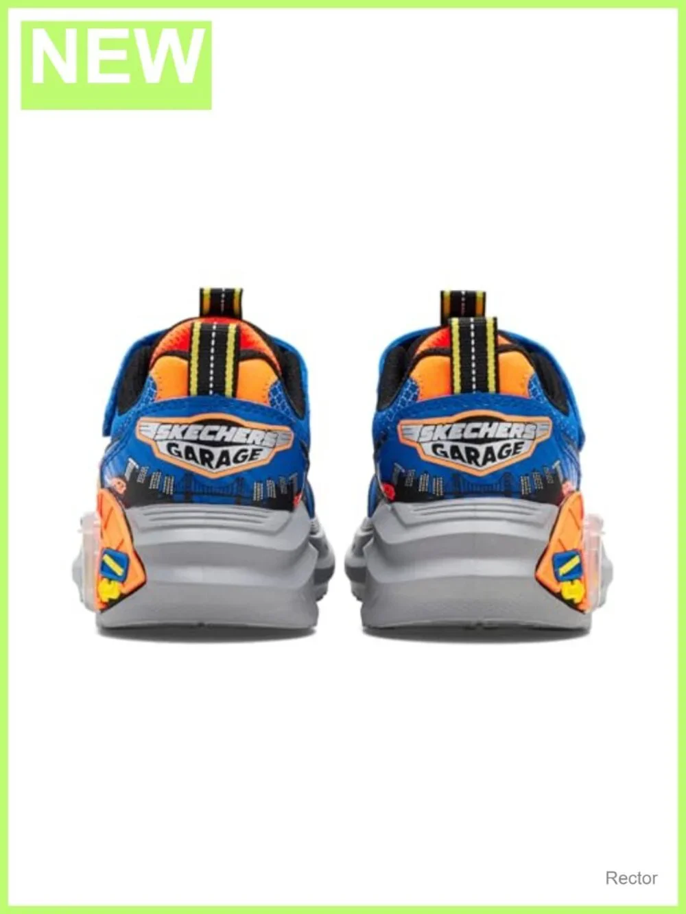 Skechers Boys Garage Sneakers with Toy Cars Adaptive Closure Athletic Shoes